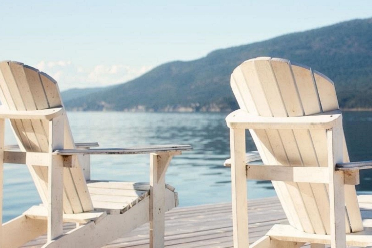 Two Chairs by the water