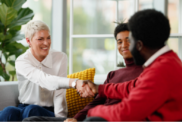 People shaking hands