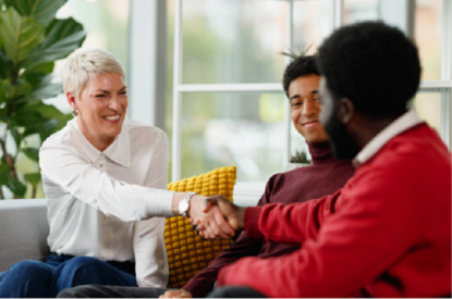 People shaking hands