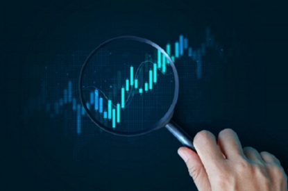 Magnifying Glass over Chart