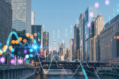 Graphs spanning over city buildings