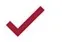 image of red check mark