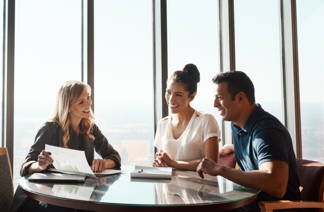 Meeting between advisor and clients